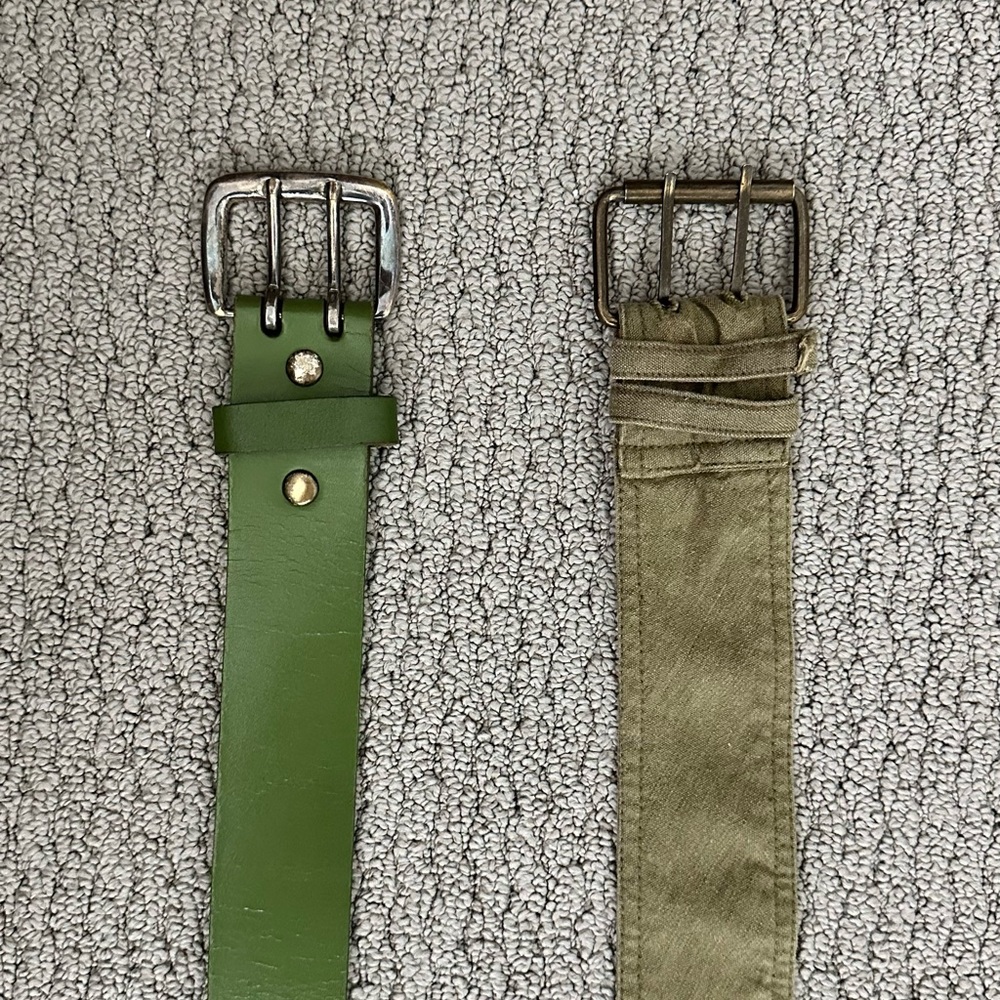 Green Women's Belt Set Bundle of 2